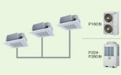 画像1: 東京・業務用エアコン　東芝　4方向吹出し　同時トリプル　ワイヤードリモコン　省工ネneo　AUEE16066M　P160（6馬力）　スマートエコR　三相200V