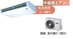画像1: 東京・業務用エアコン　東芝　中温用エアコン　天井吊形　シングル　RCAC211D　（2馬力）　三相200Ｖ