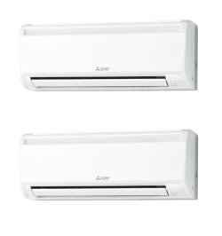 画像1: 東京・業務用エアコン　三菱　寒冷地向けエアコン　かべかけ　同時ツイン　ワイヤード　PKZX-HRP160KF　160形（6馬力）　三相200V　寒冷地向けインバーターズバ暖スリム