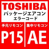 東芝　パッケージエアコン　エラーコード：P15 / AE　「ガスリーク検出（TS１条件）」　【インターフェイス基板】