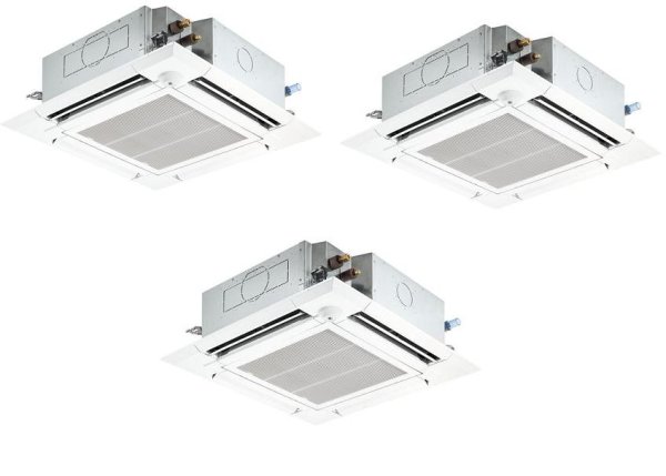 画像1: 東京・業務用エアコン　三菱　てんかせ4方向（コンパクト）スリムER　同時トリプル　PLZT-ERP224JF　224形（8馬力）　三相200V (1)